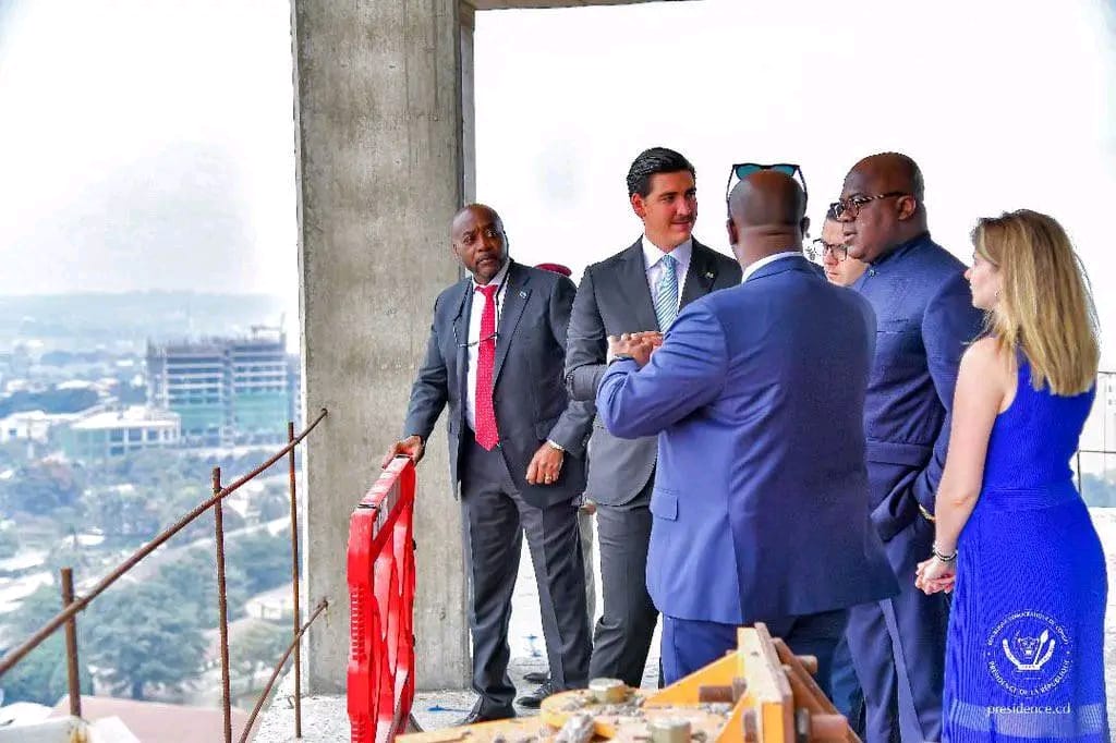 Demokratik Kongo Cumhuriyeti Cumhurbaşkanı Kinşasa'da Bulunan Kongre ve Finans Merkezi Şantiyemizi Ziyaret Etti